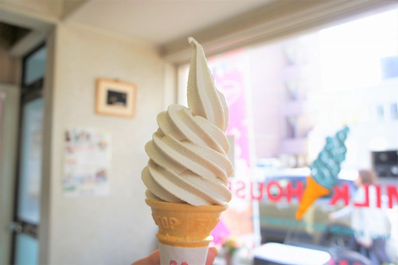 札幌ミルクハウス本店のソフトクリーム