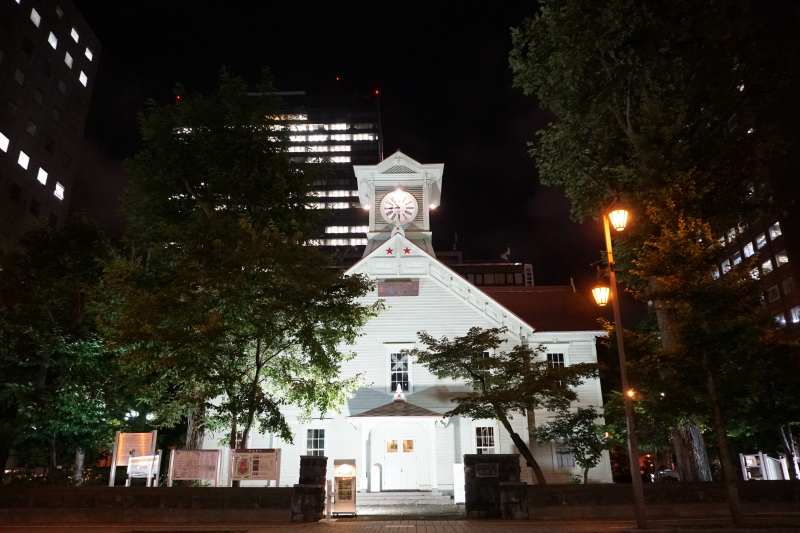 札幌時計台ライトアップ