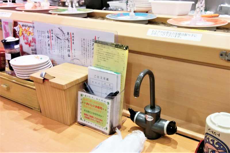 回転寿司トリトン　卓上の「注文用紙」