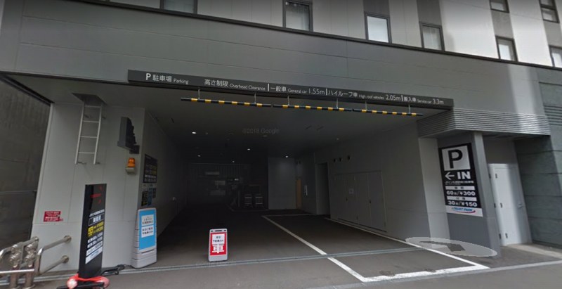 JR INN 札幌駅南口の有料駐車場