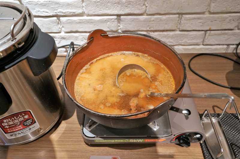 朝食ビュッフェのお味噌汁