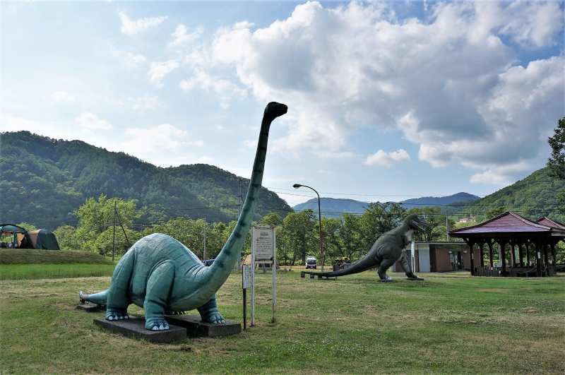 みかさ遊園キャンプ場の恐竜模型