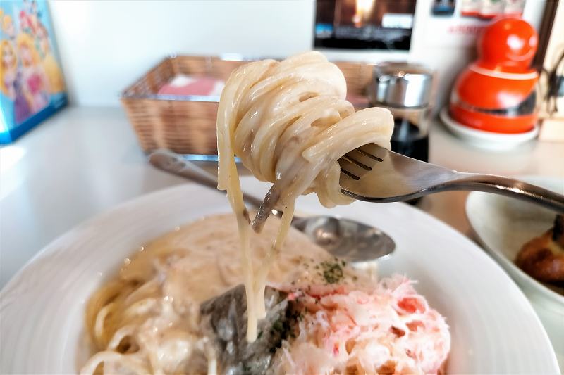 シロクマ食堂のカニみそクリームスパゲティ