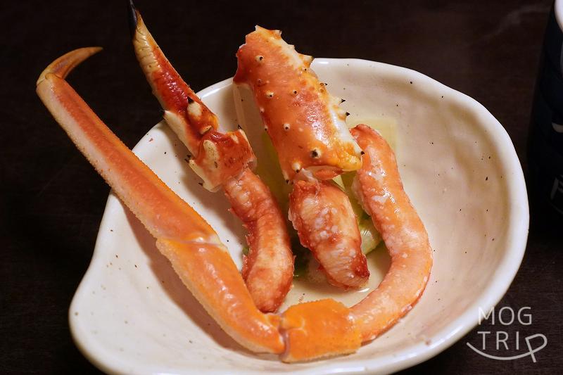 札幌「氷雪の門」しゃぶしゃぶしたタラバ蟹とズワイ蟹